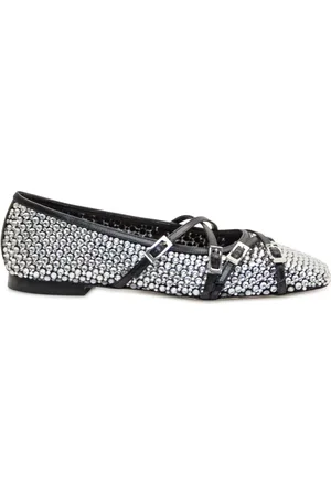 Mach & Mach Crystal Net ballerina