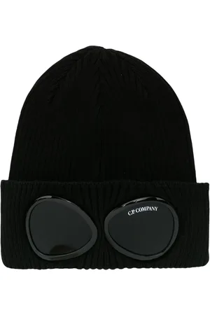 C.P. Company Geribbelde muts met goggle detail