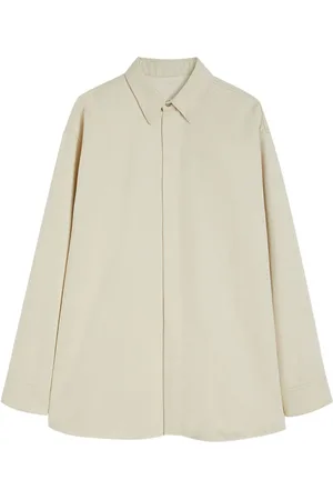 Jil Sander Denim overhemd met logopatch