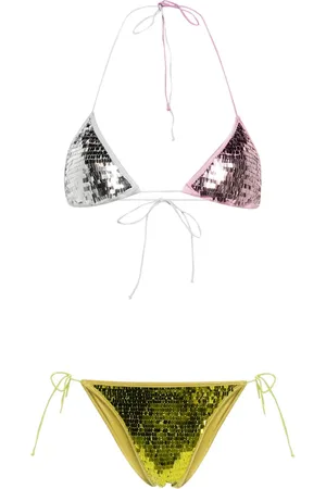 Oseree Triangel bikinitop met pailletten