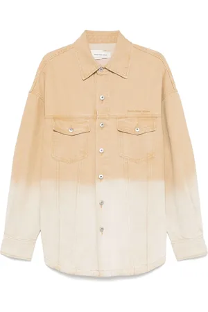 Feng Chen Wang Denim jack met kleurverloop