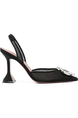 Amina Muaddi 100 mm Begum slingback pumps