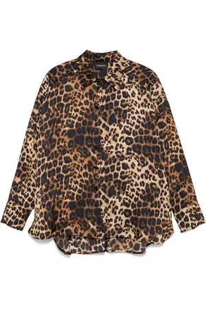 Simonetta Blouse met luipaardprint