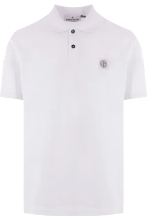 Stone Island Poloshirt met logopatch