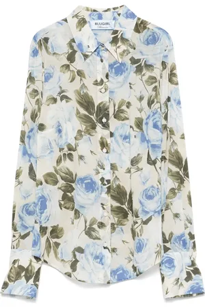 Blugirl Blouse met roosprint