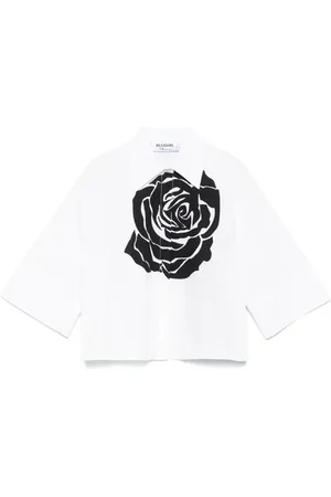 Blugirl Blouse met roosprint