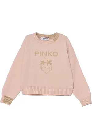 Pinko Intarsia trui met logo