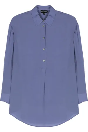 Emporio Armani Blouse met gedeeltelijke sluiting