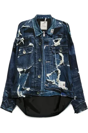 Maison Mihara Yasuhiro Shirtjack met grafische print