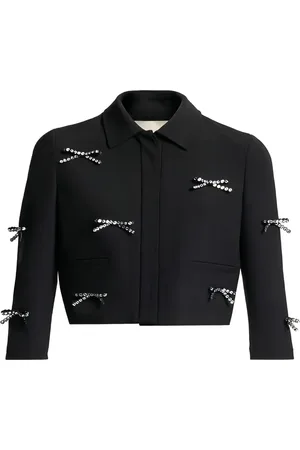 Elie saab Cropped jack verfraaid met strik
