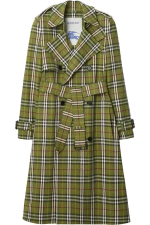 Burberry Geruite trenchcoat