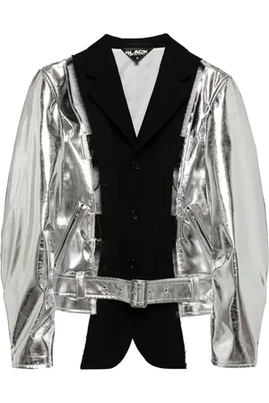 Comme des Garçons Metallic bomberjack met enkele rij knopen