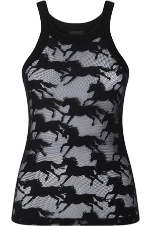 Pinko Tanktop met paardenpatroon