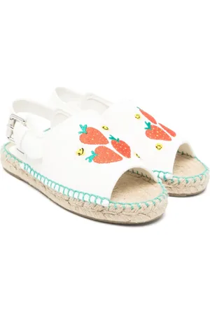 Stella McCartney Espadrilles met geborduurde aardbeien