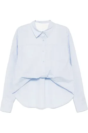 B+AB Asymmetrische gesmockte blouse