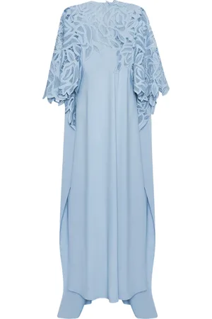 Oscar de la Renta Tuniek met roospatroon en uitgesneden details