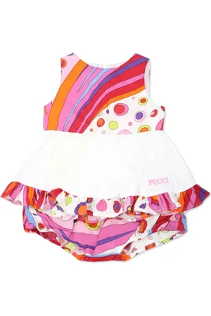 PUCCI Junior Fontane jurk met print