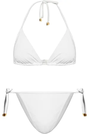 Balmain Bikini met kralendetail en logo