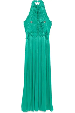 Costarellos Lurex georgette maxi
