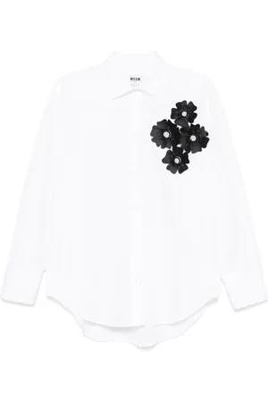 Msgm Blouse met bloemenapplicatie