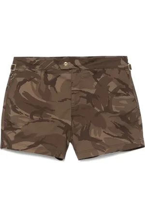 Tom Ford Zwembroek met camouflageprint