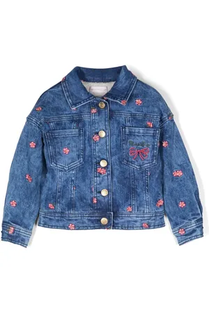 MONNALISA Spijkerjack met bloemen