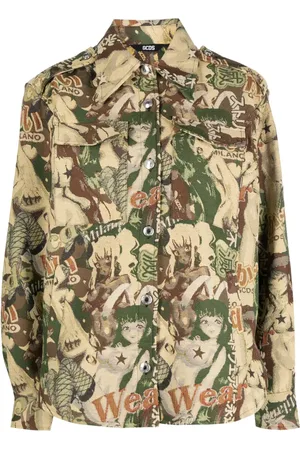 GCDS Shirtjack met jacquard