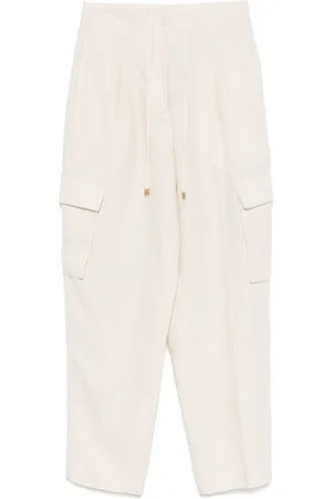 LE TRICOT PERUGIA Linnen cargo broek