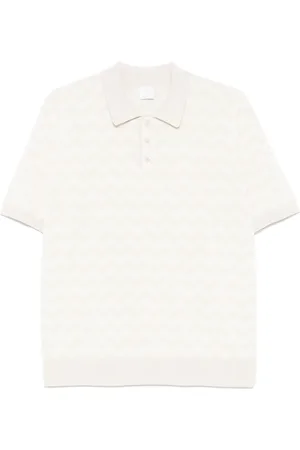 ELEVENTY Poloshirt met zigzag patroon