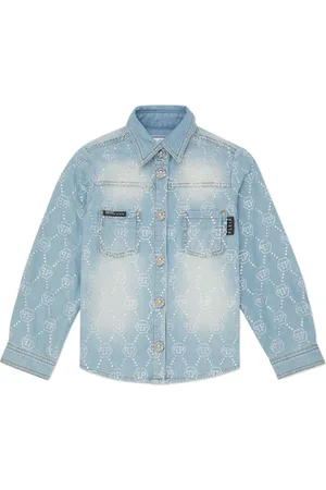Philipp Plein Spijkerjack met monogram