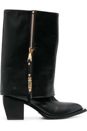 Moschino 70mm leren cowboylaarzen
