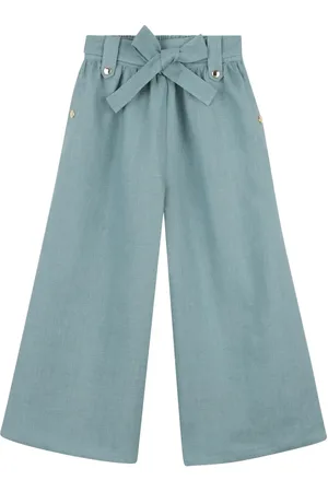 Chloé Linnen broek met strikdetail