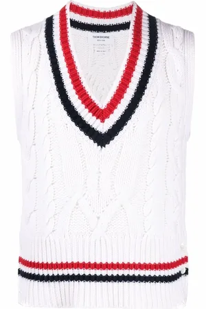 Thom Browne Kabelgebreide tanktop