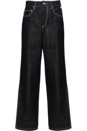 GCDS Mid waist jeans met wijde pijpen
