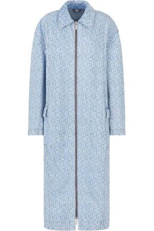GCDS Denim jas met logo jacquard