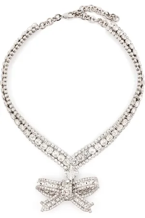 Alessandra Rich Halsketting met strik hanger