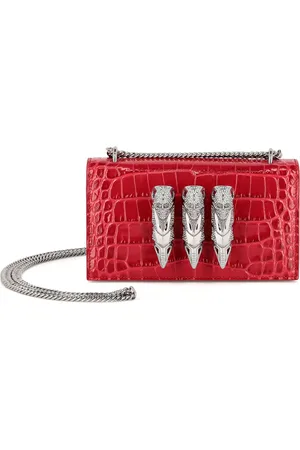 Philipp Plein Schoudertas met krokodillenleer