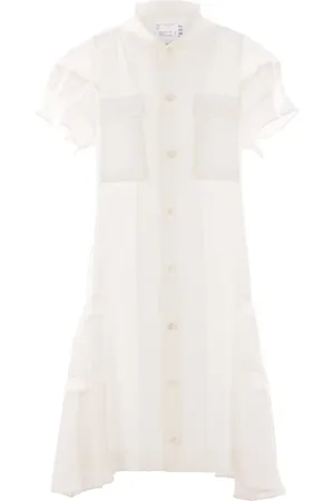 SACAI Blousejurk met korte mouwen