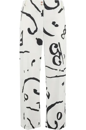 ALYSI Broek met abstracte print