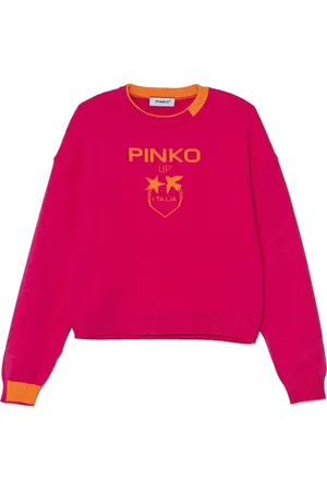Pinko Intarsia trui met logo