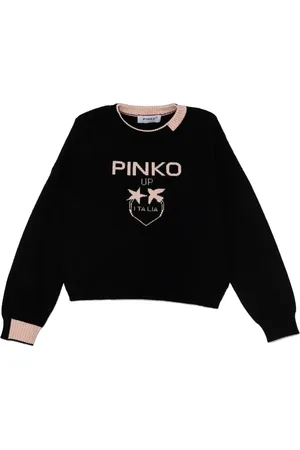 Pinko Intarsia trui met logo