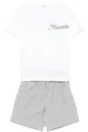 Il gufo Gestreepte shorts set