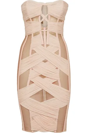 Dsquared2 Chiffon Bandage Corset mini