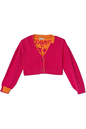 Pinko Vest met intarsia logo