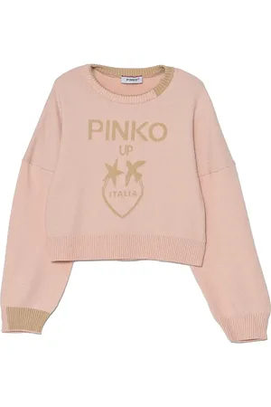 Pinko Intarsia trui met logo