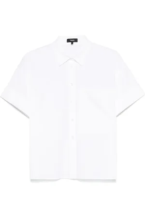 THEORY Blouse met manchetten