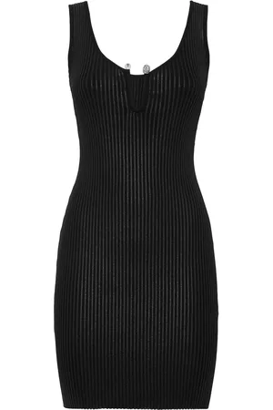 Philipp Plein Gecoate ribgebreide mini