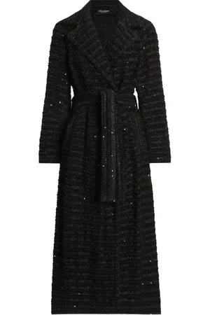 Dolce & Gabbana Tweed jas verfraaid met pailletten