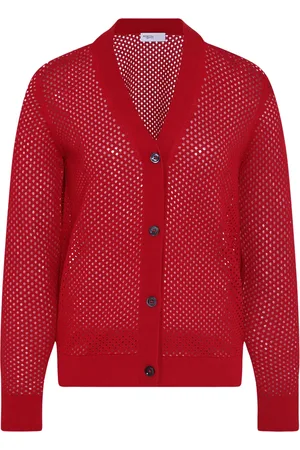 ROSETTA GETTY Mesh pointelle vest