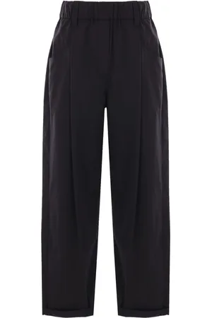 Brunello Cucinelli Popeline broek met Monili
